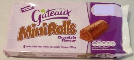 Gateaux Mini Rolls Double Choc 6Pk (222 g)